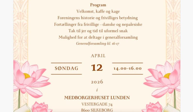 Invitation søndag 12. april 2026