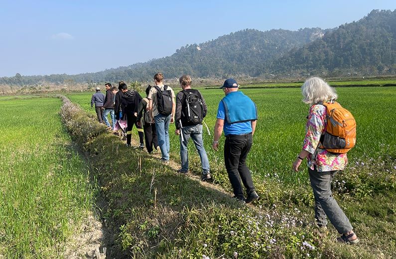 Rundvisning på Kantipur Collective Farming_Jysk landsbyudvikling i Nepal
