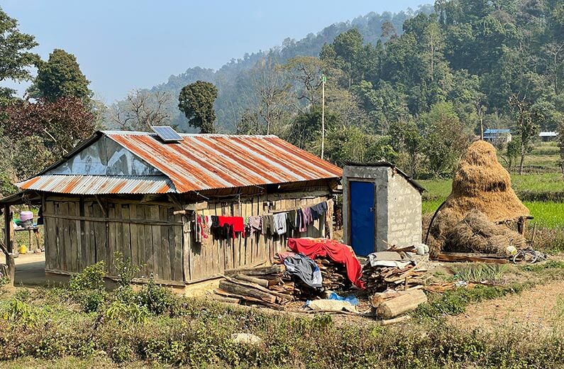 Typisk hus i Madi_Jysk landsbyudvikling i Nepal