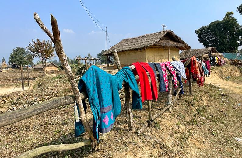 Vaskedag i en af landsbyerne_Jysk landsbyudvikling i Nepal